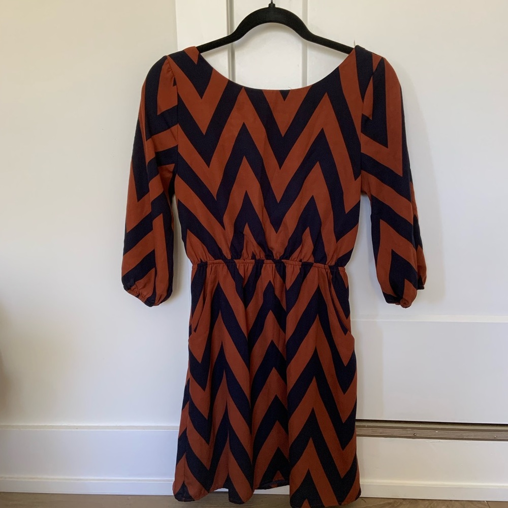 Jagged Pattern Dress